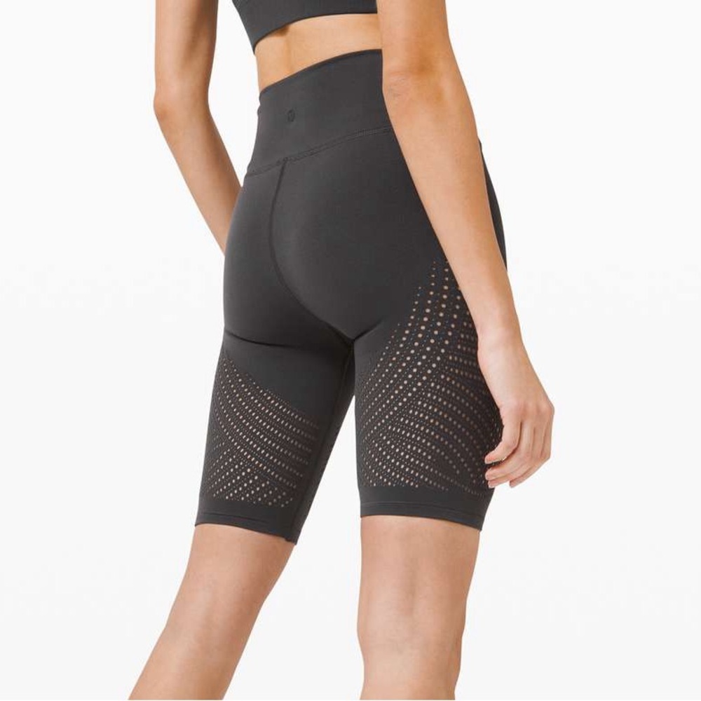 lululemon athletica gray Perforated High-Rise Bike Short